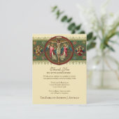 Katholische Beerdigung Beileid Heilige Karte Viele (Stehend Vorderseite)