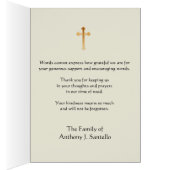 Katholische Beerdigung Beileid Heilige Karte Viele (Innen (Rechts))