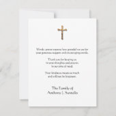 Katholische Beerdigung Beileid Heilige Karte Viele (Rückseite)