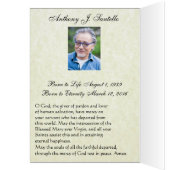 Katholische Beerdigung Beileid Heilige Karte Viele (Innen (Links))