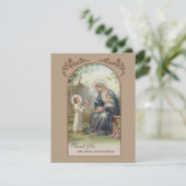 Katholische Beerdigung Beileid Heilige Karte Viele (Stehend Vorderseite)