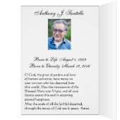 Katholische Beerdigung Beileid Heilige Karte Viele (Innen (Links))