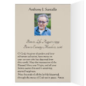 Katholische Beerdigung Beileid Heilige Karte Viele (Innen (Links))