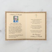 Katholische Beerdigung Danke Jesus Gebetskarte Karte (Innenseite)