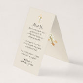 Katholische Beerdigung Eucharist Gebet Heilige Kar Visitenkarten (Rückseite)