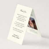 Katholische Beerdigung florales Rosenkranzgebet He Visitenkarten (Rückseite)