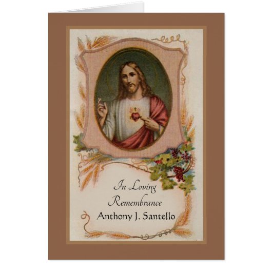 Katholische Beerdigung Gebet & Danke Beileid (Vorne)