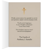 Katholische Beerdigung Gebet & Danke Beileid (Innen (Rechts))