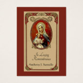 Katholische Beerdigung Gedenkgebet Heilige Karte (Vorderseite)