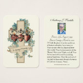 Katholische Beerdigung Gedenkgebet Heilige Karte (Vorne & Hinten)