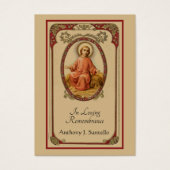 Katholische Beerdigung Gedenkgebet Heilige Karte (Vorderseite)