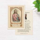 Katholische Beerdigung Gedenkgebet Heilige Karte (Schreibtisch)