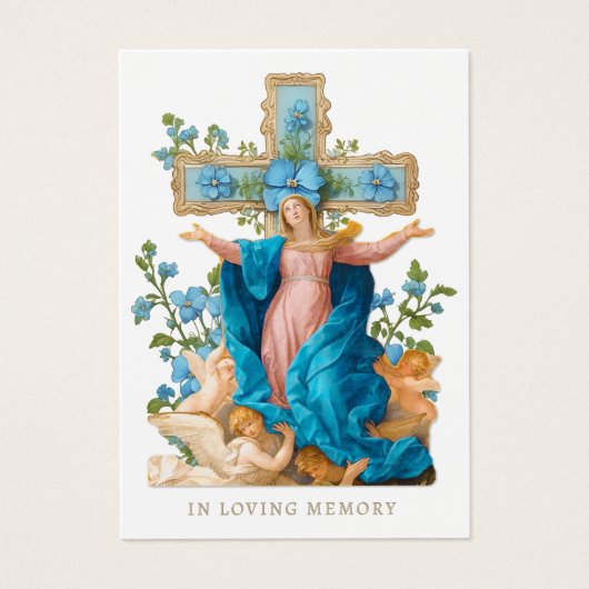 Katholische Beerdigung Gedenkgebet Heilige Karte (Vorderseite)