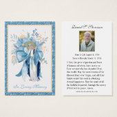 Katholische Beerdigung Gedenkgebet Heilige Karte (Vorne & Hinten)