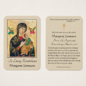 Katholische Beerdigung Gedenkgebet Heilige Karte (Vorne & Hinten)