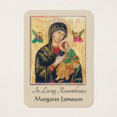 Katholische Beerdigung Gedenkgebet Heilige Karte (Vorderseite)