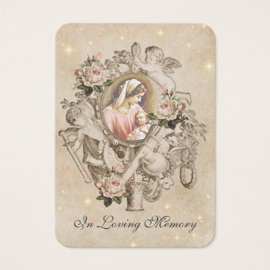 Katholische Beerdigung Gedenkgebet Heilige Karte (Vorderseite)