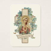 Katholische Beerdigung Gedenkgebet Heilige Karte (Vorderseite)