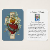 Katholische Beerdigung Gedenkgebet Heilige Karte (Vorne & Hinten)