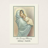 Katholische Beerdigung Gedenkgebet Heilige Karte (Vorderseite)