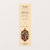 Katholische Beerdigung Guadalupe Gebet Heilige Kar Visitenkarten (Außenseite Aufgefaltet)