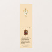 Katholische Beerdigung Guadalupe Gebet Heilige Kar Visitenkarten (Innenseite Aufgefaltet)