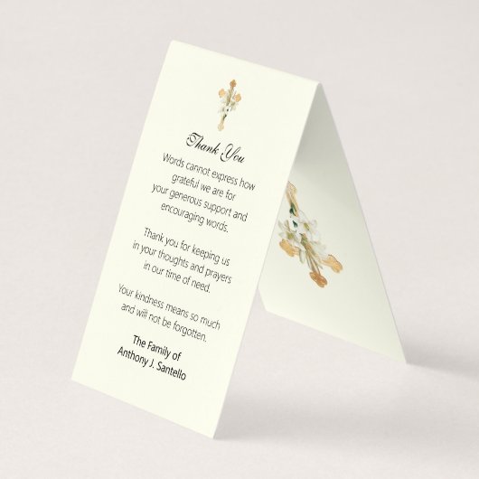 Katholische Beerdigung Guadalupe Gebet Heilige Kar Visitenkarten (Rückseite)