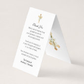 Katholische Beerdigung Guadalupe Gebet Heilige Kar Visitenkarten (Rückseite)