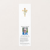 Katholische Beerdigung Guadalupe Gebet Heilige Kar Visitenkarten (Innenseite Aufgefaltet)