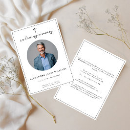 katholische Beerdigung im Foto der Erinnerung Einladung