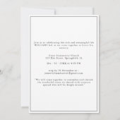 katholische Beerdigung im Foto der Erinnerung Einladung (Rückseite)