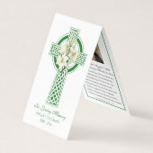 Katholische Beerdigung Irish Gebet Heilige Karte M (Vorderseite)