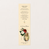 Katholische Beerdigung Jungfrau Mary Gebet Heilige Visitenkarten (Außenseite Aufgefaltet)