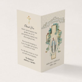 Katholische Beerdigung Jungfrau Mary Gebet Heilige Visitenkarten