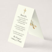 Katholische Beerdigung Jungfrau Mary Gebet Heilige Visitenkarten (Rückseite)