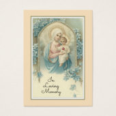 Katholische Beerdigung Mary Memorial Gebet Heilige (Vorderseite)