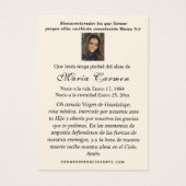 Katholische Beerdigung Spanisches Gebet Heilige Ka (Rückseite)