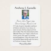 Katholische Beerdigung St. Joseph Gebet Heilige Ka (Rückseite)