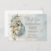 Katholische Beerdigungsdenkmal Jesus Jungfrau Mary Einladung (Vorne/Hinten)