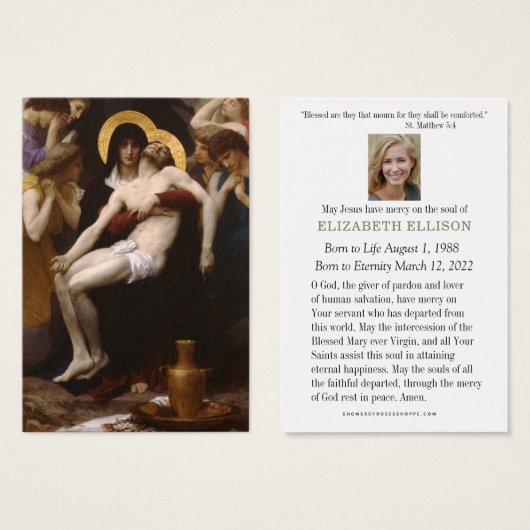 Katholische Beerdigungsdenkmal Jesus Mary Pieta (Vorne & Hinten)