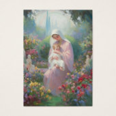 Katholische Beerdigungsdenkmal Jungfrau Mary Jesus (Vorderseite)