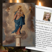 Katholische Beerdigungsdenkmal Jungfrau Mary Jesus