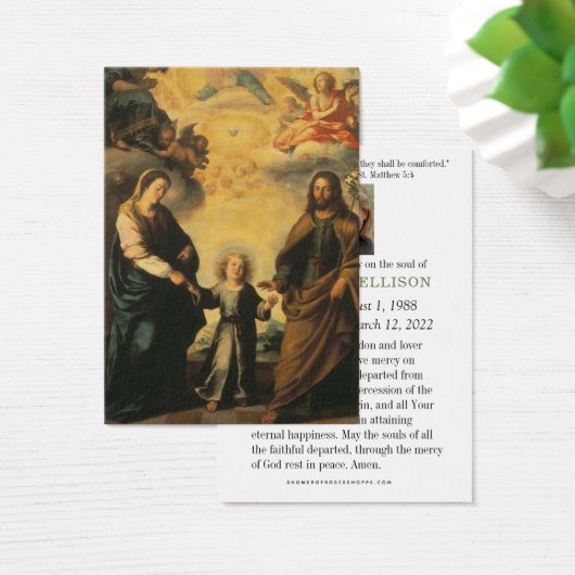 Katholische Beerdigungsgebet Jesus Mary Joseph (Schreibtisch)