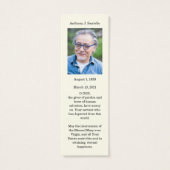 Katholische BeerdigungsGedenkstätte Gebet Heiliges (Rückseite)