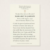 Katholische BeerdigungsGedenkstätte Rote Rosen des (Rückseite)