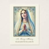 Katholische Beerdigungskarte für Mary Bloral (Vorderseite)