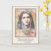 Katholische Beileid Beileidsbekundung Jungfrau Mar Karte (Gelbe Blume)