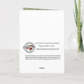 Katholische Beileid Beileidsbekundung Jungfrau Mar Karte (Rückseite)