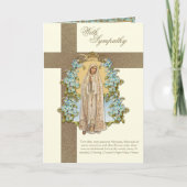 Katholische Beileid Beileidsbekundung Jungfrau Mar Karte (Vorderseite)