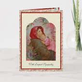 Katholische Beileid Jungfrau Mary Jesus Scripture Karte (Vorderseite)